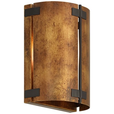 Zoe Industrial Rustic Bronze Cylindrical Metal Wall Sconce Zoe Industrial Rustic Bronze Cylindrical Metal Wall Sconce