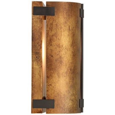 Zoe Industrial Rustic Bronze Cylindrical Metal Wall Sconce Zoe Industrial Rustic Bronze Cylindrical Metal Wall Sconce
