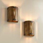 Zoe Industrial Rustic Bronze Cylindrical Metal Wall Sconce