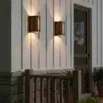 Zoe Industrial Rustic Bronze Cylindrical Metal Wall Sconce