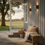 Sharon Industrial Textured Curve Brass Wall Light