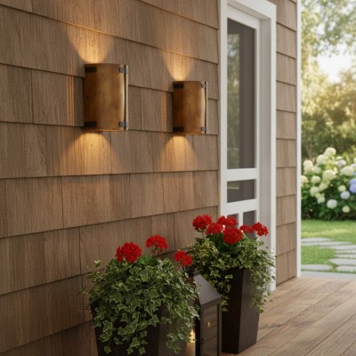 Zoe Industrial Rustic Bronze Cylindrical Metal Wall Sconce Zoe Industrial Rustic Bronze Cylindrical Metal Wall Sconce