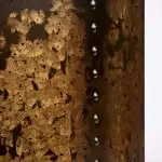 Sharon Industrial Textured Curve Brass Wall Light