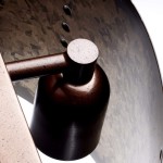 Sharon Industrial Textured Curve Brass Wall Light