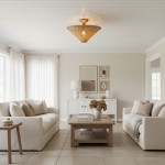 Martin Minimalist Natural Cone Rattan Semi-Flush Mount Ceiling Light