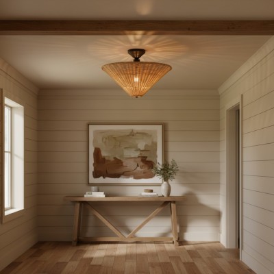 Martin Minimalist Natural Cone Rattan Semi-Flush Mount Ceiling Light Martin Minimalist Natural Cone Rattan Semi-Flush Mount Ceiling Light