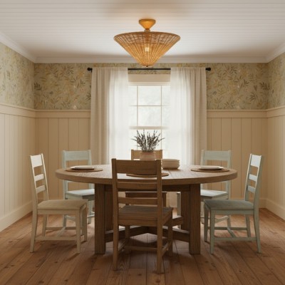 Martin Minimalist Natural Cone Rattan Semi-Flush Mount Ceiling Light Martin Minimalist Natural Cone Rattan Semi-Flush Mount Ceiling Light