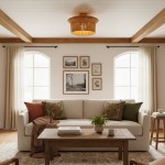 Martin Minimalist Natural Hat Shade Rattan Semi-Flush Mount Ceiling Light