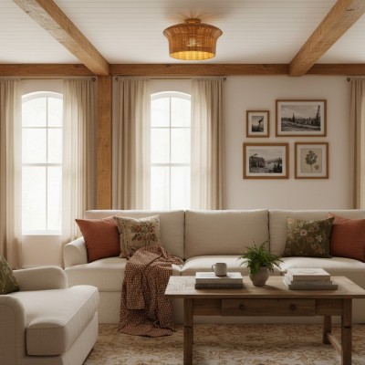 Martin Minimalist Natural Hat Shade Rattan Semi-Flush Mount Ceiling Light Martin Minimalist Natural Hat Shade Rattan Semi-Flush Mount Ceiling Light