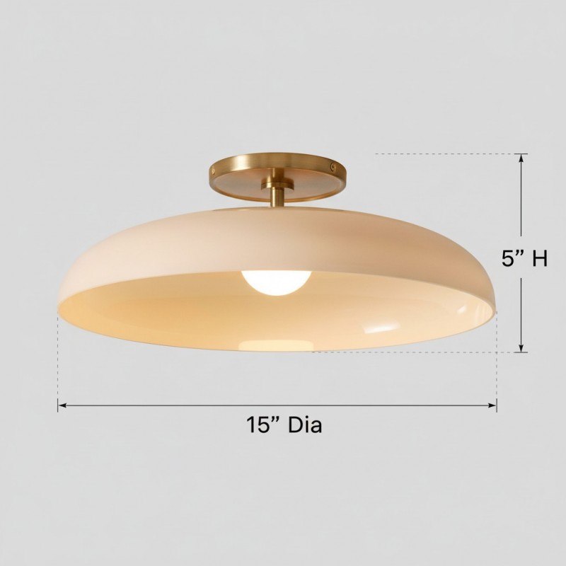 Cynthia Modern Glass Flush Mount Ceiling Light