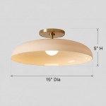 Cynthia Modern Glass Flush Mount Ceiling Light