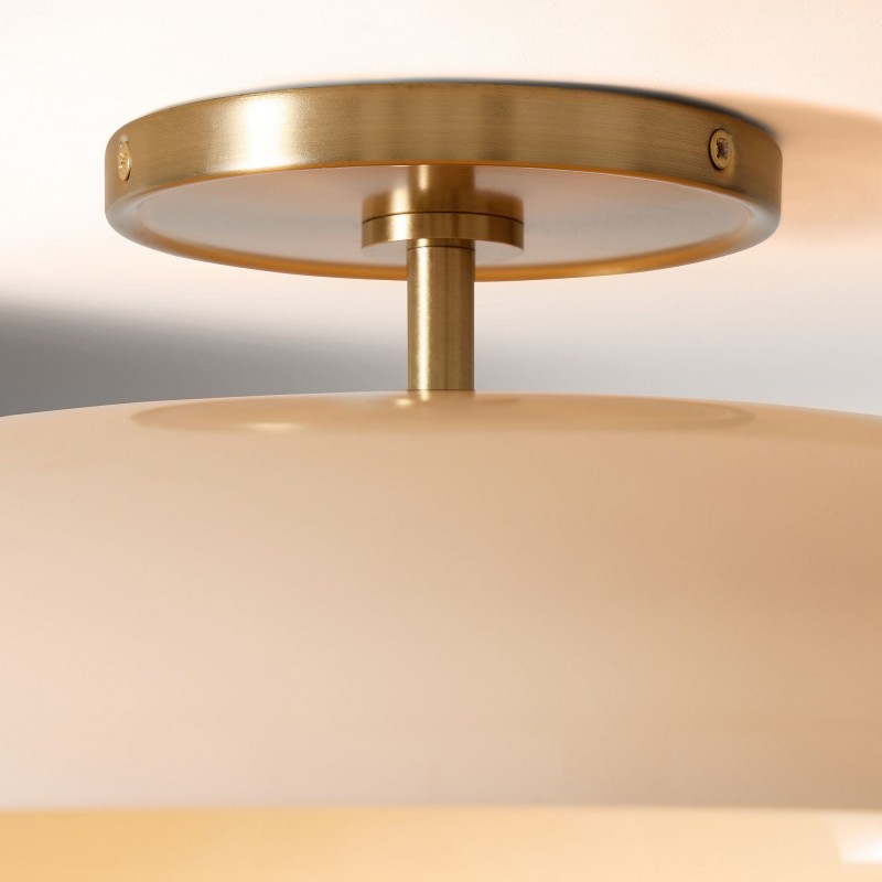 Cynthia Modern Glass Flush Mount Ceiling Light