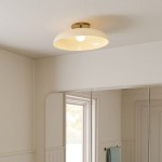 Cynthia Modern Glass Flush Mount Ceiling Light