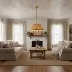 Margaret Minimalist Natural 4-Light Dome Rattan Brass Pendant Light Margaret Minimalist Natural 4-Light Dome Rattan Brass Pendant Light