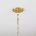 Margaret Minimalist Natural 4-Light Dome Rattan Brass Pendant Light Margaret Minimalist Natural 4-Light Dome Rattan Brass Pendant Light