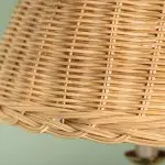 Margaret Minimalist Natural 4-Light Dome Rattan Brass Pendant Light Margaret Minimalist Natural 4-Light Dome Rattan Brass Pendant Light