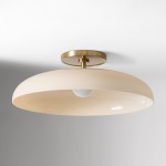Cynthia Modern Glass Flush Mount Ceiling Light