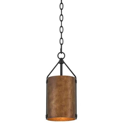 Grange Industrial Rustic Bronze Cylinder Pendant Light Grange Industrial Rustic Bronze Cylinder Pendant Light