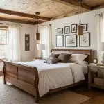 Grange Industrial Rustic Bronze Cylinder Pendant Light