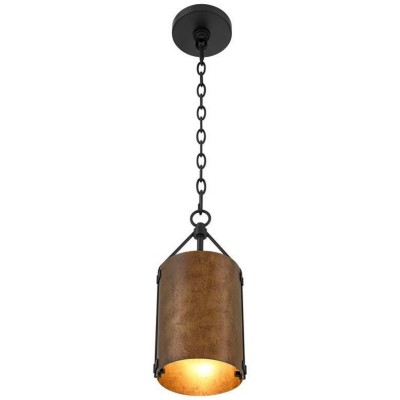 Grange Industrial Rustic Bronze Cylinder Pendant Light Grange Industrial Rustic Bronze Cylinder Pendant Light