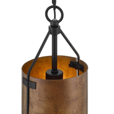 Grange Industrial Rustic Bronze Cylinder Pendant Light Grange Industrial Rustic Bronze Cylinder Pendant Light
