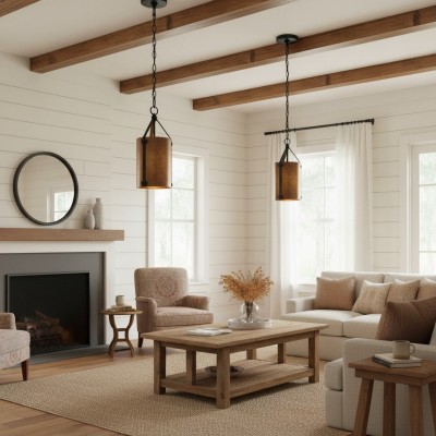 Grange Industrial Rustic Bronze Cylinder Pendant Light Grange Industrial Rustic Bronze Cylinder Pendant Light
