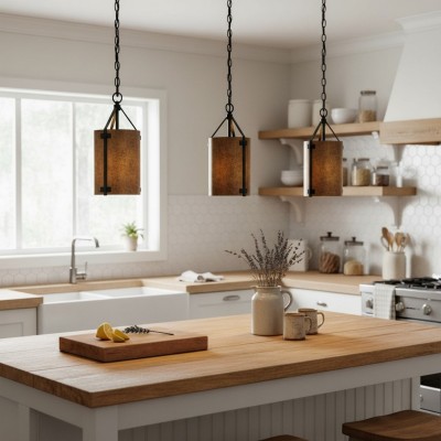 Grange Industrial Rustic Bronze Cylinder Pendant Light Grange Industrial Rustic Bronze Cylinder Pendant Light
