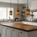 Grange Industrial Rustic Bronze Cylinder Pendant Light