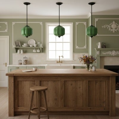 Conran Vintage Milk Glass Lantern Eloise Ceiling Light