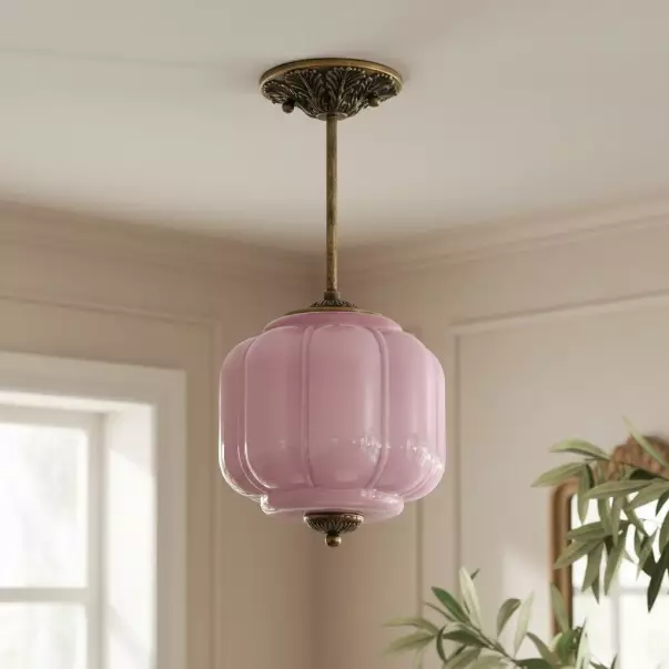Conran Vintage Milk Glass Lantern Eloise Ceiling Light