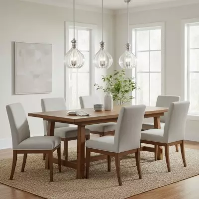 Plan Modern 3-Light Blown Textured Glass Pendant Light Plan Modern 3-Light Blown Textured Glass Pendant Light