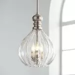 Plan Modern 3-Light Blown Textured Glass Pendant Light Plan Modern 3-Light Blown Textured Glass Pendant Light