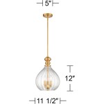 Plan Modern 3-Light Blown Textured Glass Pendant Light Plan Modern 3-Light Blown Textured Glass Pendant Light