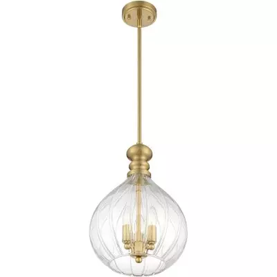 Plan Modern 3-Light Blown Textured Glass Pendant Light Plan Modern 3-Light Blown Textured Glass Pendant Light