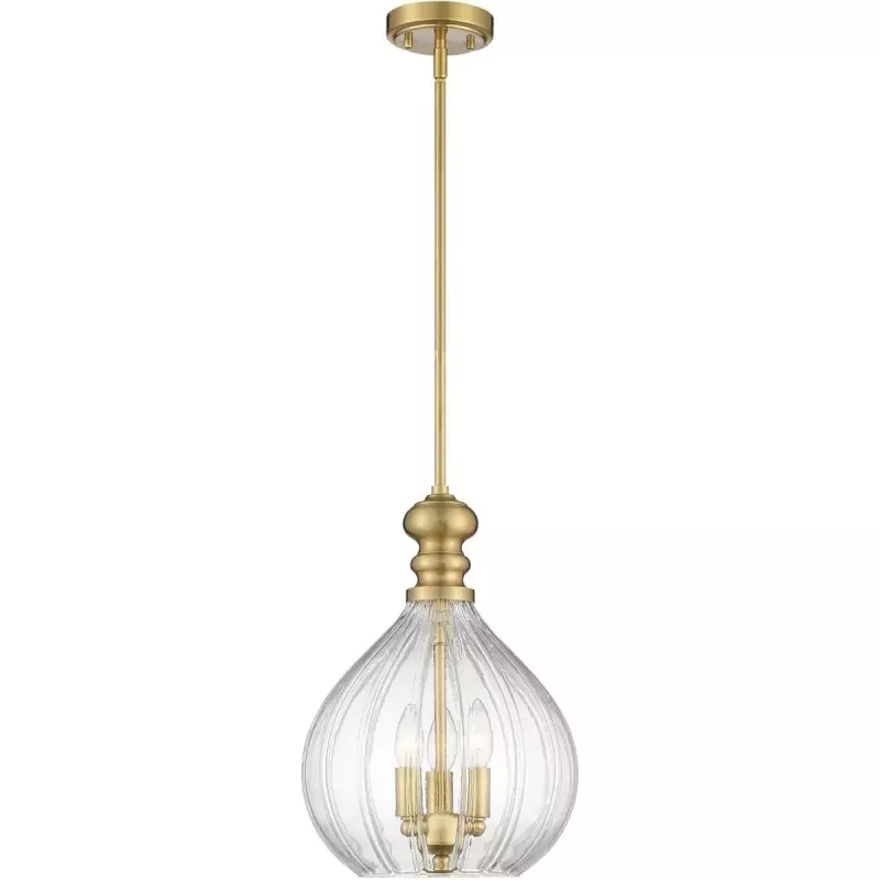 Plan Modern 3-Light Blown Textured Glass Pendant Light Plan Modern 3-Light Blown Textured Glass Pendant Light