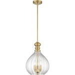 Plan Modern 3-Light Blown Textured Glass Pendant Light Plan Modern 3-Light Blown Textured Glass Pendant Light