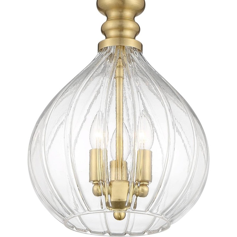 Plan Modern 3-Light Blown Textured Glass Pendant Light Plan Modern 3-Light Blown Textured Glass Pendant Light