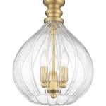 Plan Modern 3-Light Blown Textured Glass Pendant Light Plan Modern 3-Light Blown Textured Glass Pendant Light