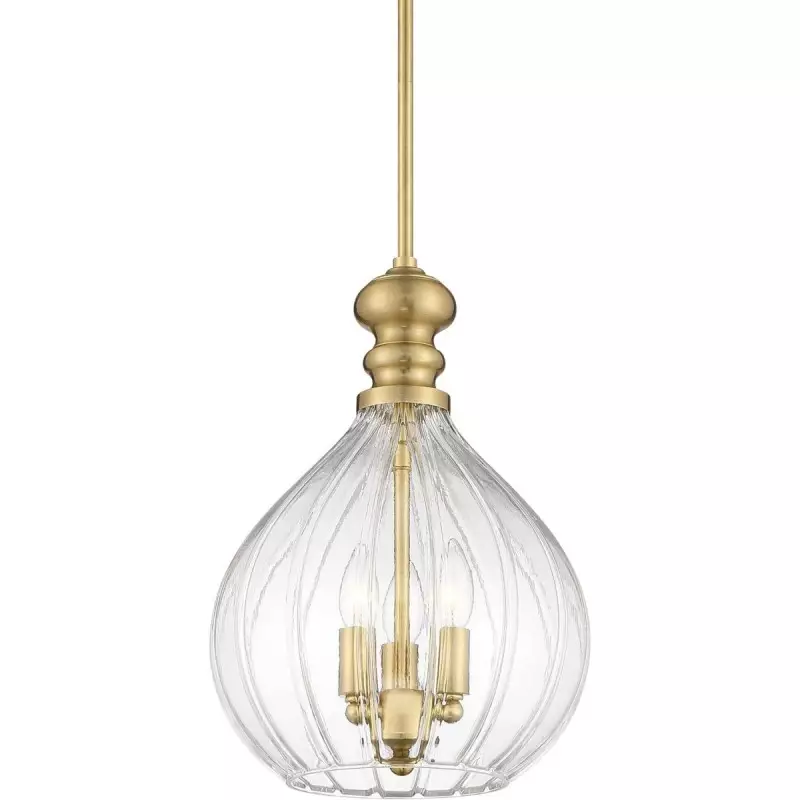 Plan Modern 3-Light Blown Textured Glass Pendant Light Plan Modern 3-Light Blown Textured Glass Pendant Light