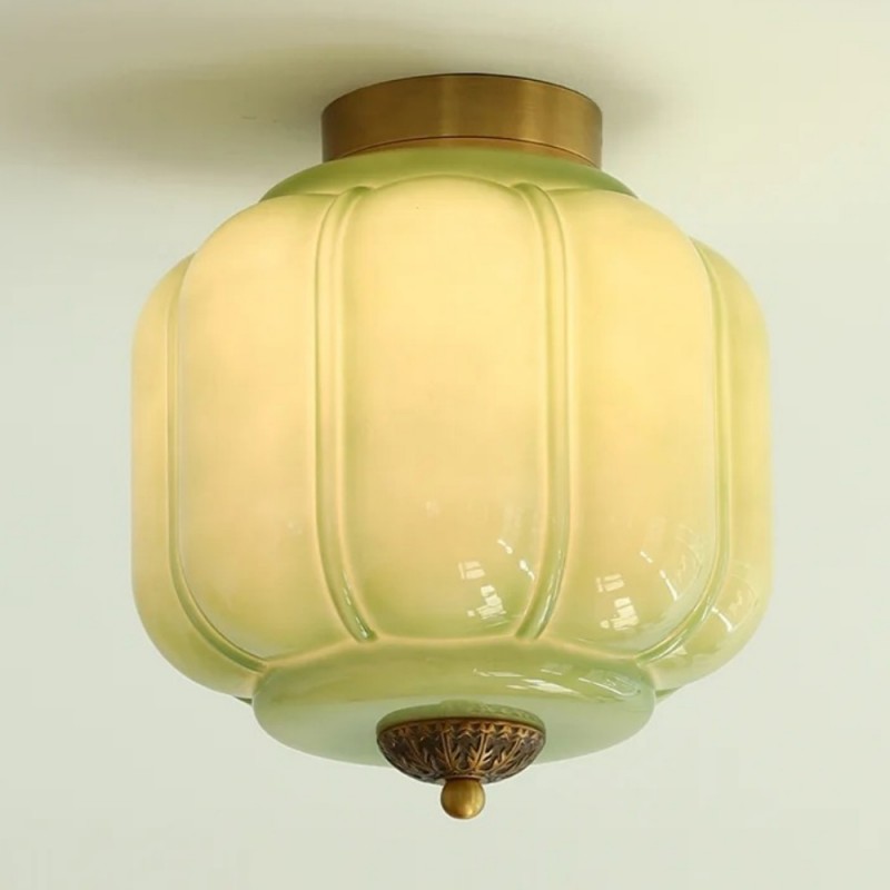 Conran Vintage Milk Glass Semi Flush Mount Eloise Ceiling Light Conran Vintage Milk Glass Semi Flush Mount Eloise Ceiling Light