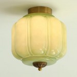 Conran Vintage Milk Glass Semi Flush Mount Eloise Ceiling Light Conran Vintage Milk Glass Semi Flush Mount Eloise Ceiling Light