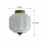 Conran Vintage Milk Glass Semi Flush Mount Eloise Ceiling Light Conran Vintage Milk Glass Semi Flush Mount Eloise Ceiling Light