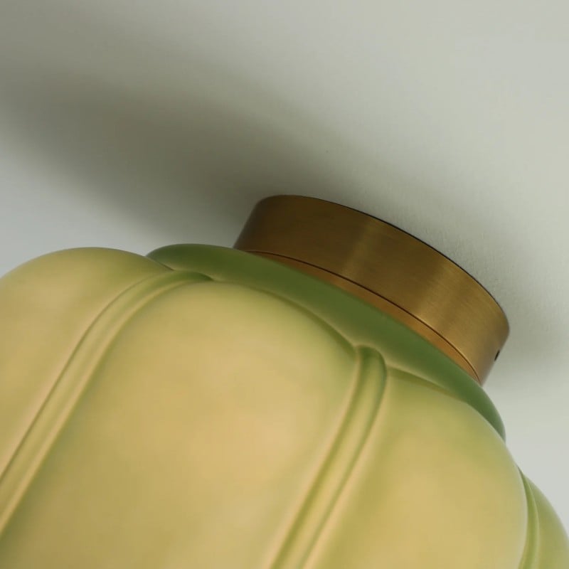 Conran Vintage Milk Glass Semi Flush Mount Eloise Ceiling Light Conran Vintage Milk Glass Semi Flush Mount Eloise Ceiling Light