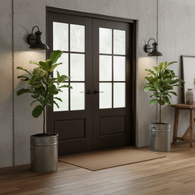 Howells Industrial Modern Copper Metal Outdoor Wall Sconce