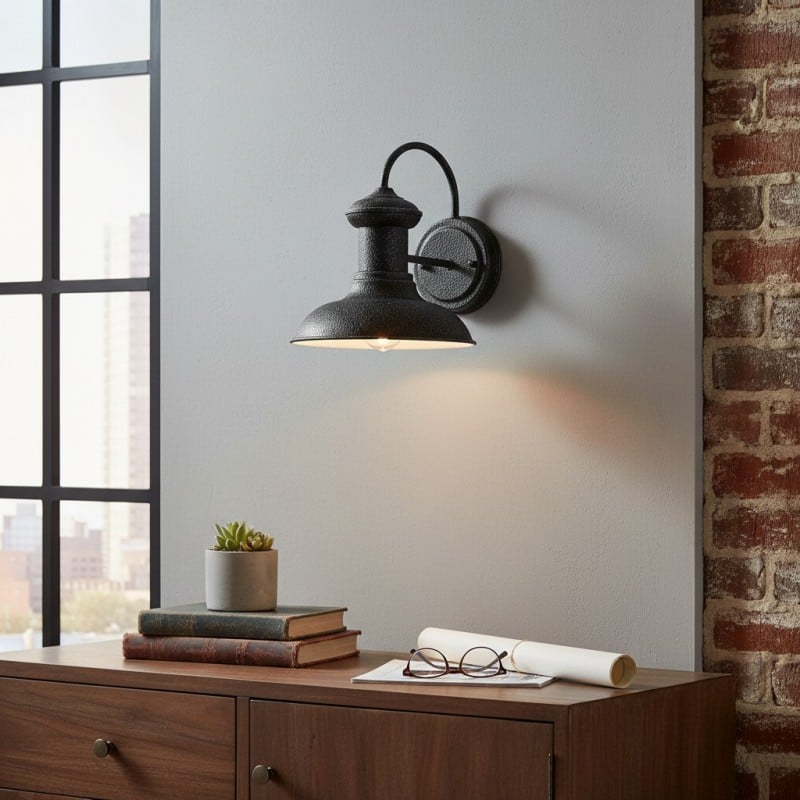 Howells Industrial Modern Copper Metal Outdoor Wall Sconce