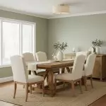 Beckham Minimalist Linen Drum Flush Mount Ceiling Light