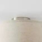Beckham Minimalist Linen Drum Flush Mount Ceiling Light