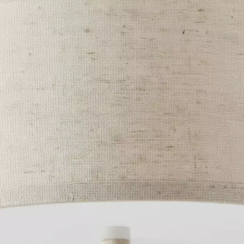 Beckham Minimalist Linen Drum Flush Mount Ceiling Light