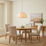 Vivienne Modern Scalloped Bubble Linen Pendant Light Vivienne Modern Scalloped Bubble Linen Pendant Light