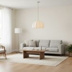 Vivienne Modern Scalloped Bubble Linen Pendant Light Vivienne Modern Scalloped Bubble Linen Pendant Light